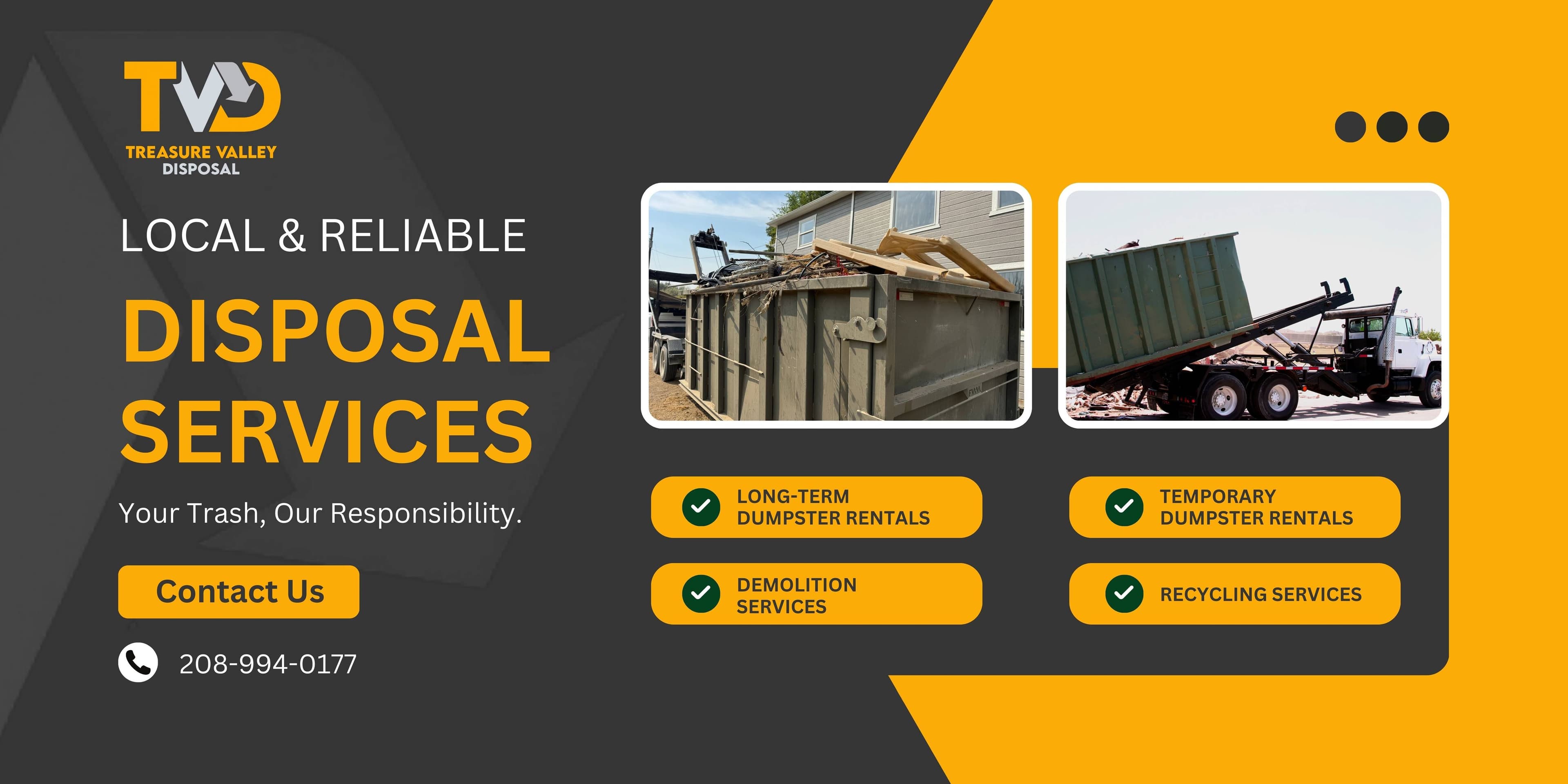 Treasure Valley Disposal & Pink Steel Dumpsters photo